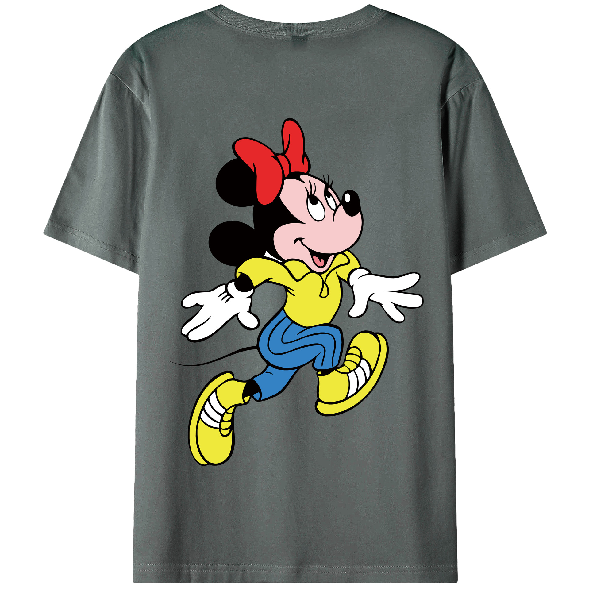 （画像用） ミッキーマウス Mickey Mouse 綿100％半袖Tシャツ（背面プリント）